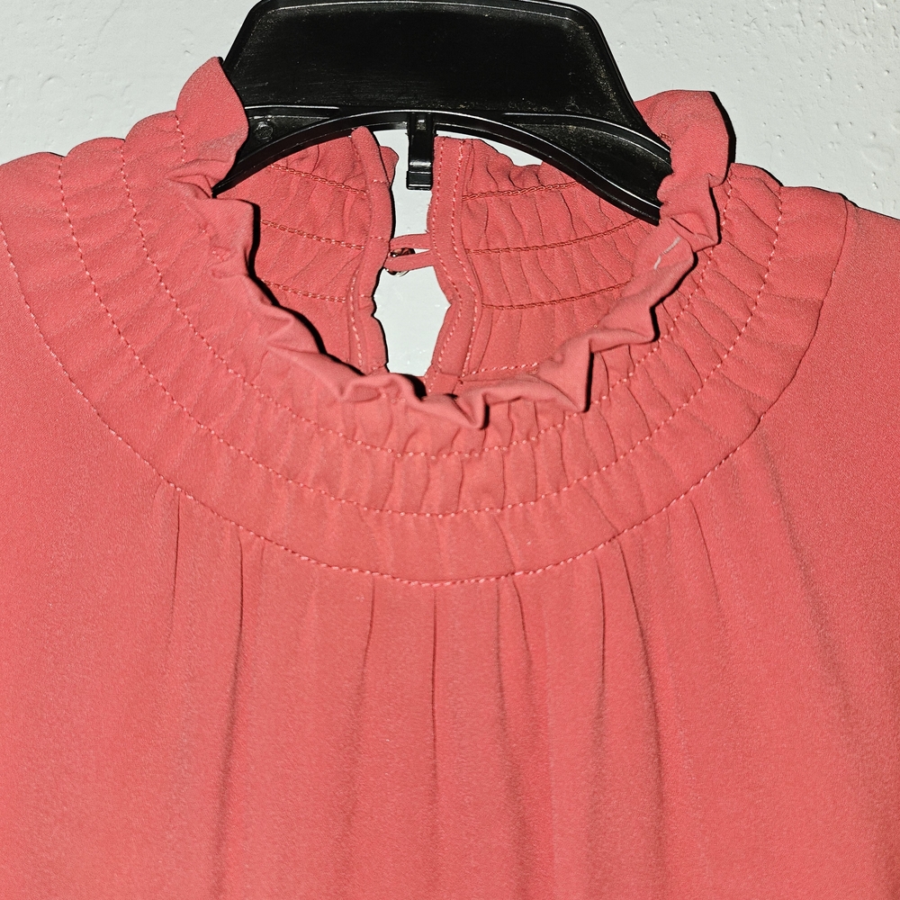 Ming Wang Coral Sleeveless Smocked-Neck Camisole - Picture 2 of 7